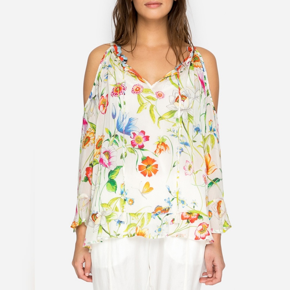 Johnny Was Fusion Cold Shoulder Top